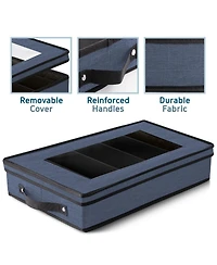 StorageBud Flatware & Utensil Storage, Durable Silverware Storage Box with Padded Dividers