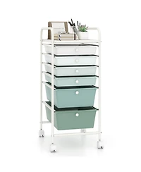 Slickblue 6 Drawer Rolling Storage Cart Multifunctional Organizer for Home Use