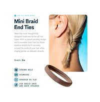 Gimme Beauty No Snag Braid Ends - Seamless Nylon and Spandex Hair Ties for Braids