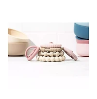 Sperric Silicone Baby Feeding Set, Suction Bowls with Lids and Spoons, Waterproof Baby Bibs, Stacking Teether Toys, Bpa Free Baby