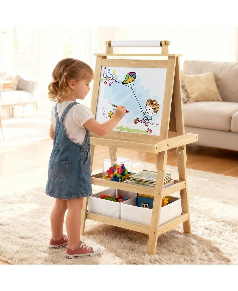 3-in-1 Double-Sided Storage Art Easel