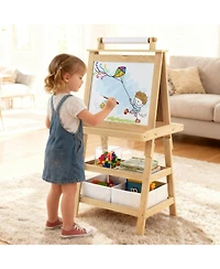 3-in-1 Double-Sided Storage Art Easel