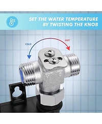 Midola Automatic Sensor Touchless Bathroom Sink Faucet with Deck Plate, Chrome Vanity Faucets, Hands Free Bathroom Water Tap