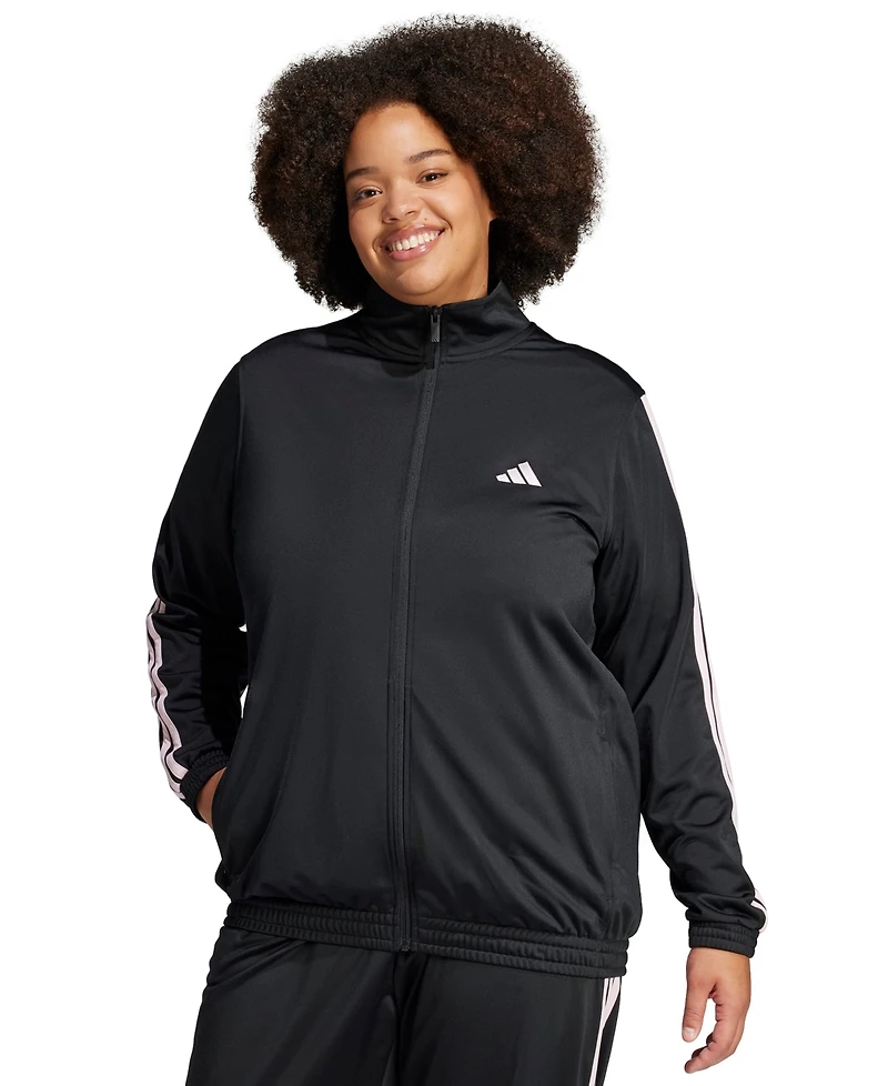 adidas Plus Essentials Tricot Three Stripes Track Jacket