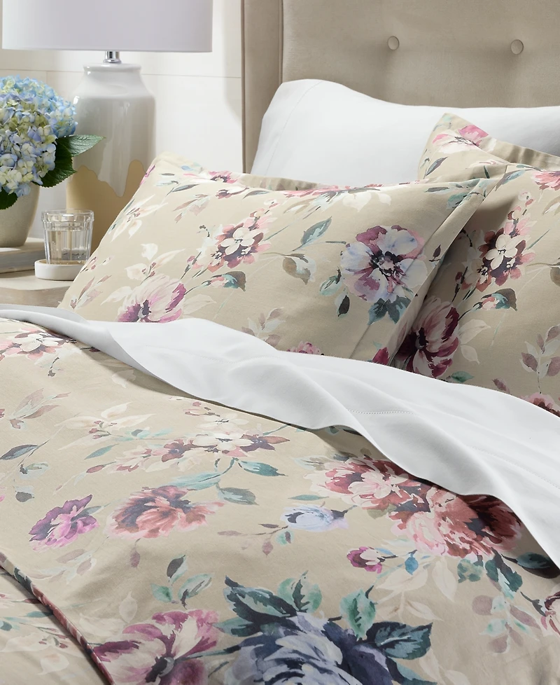 Charter Club Ophelia Floral 3-Piece Duvet Cover Set, King, Macy's Exclusive