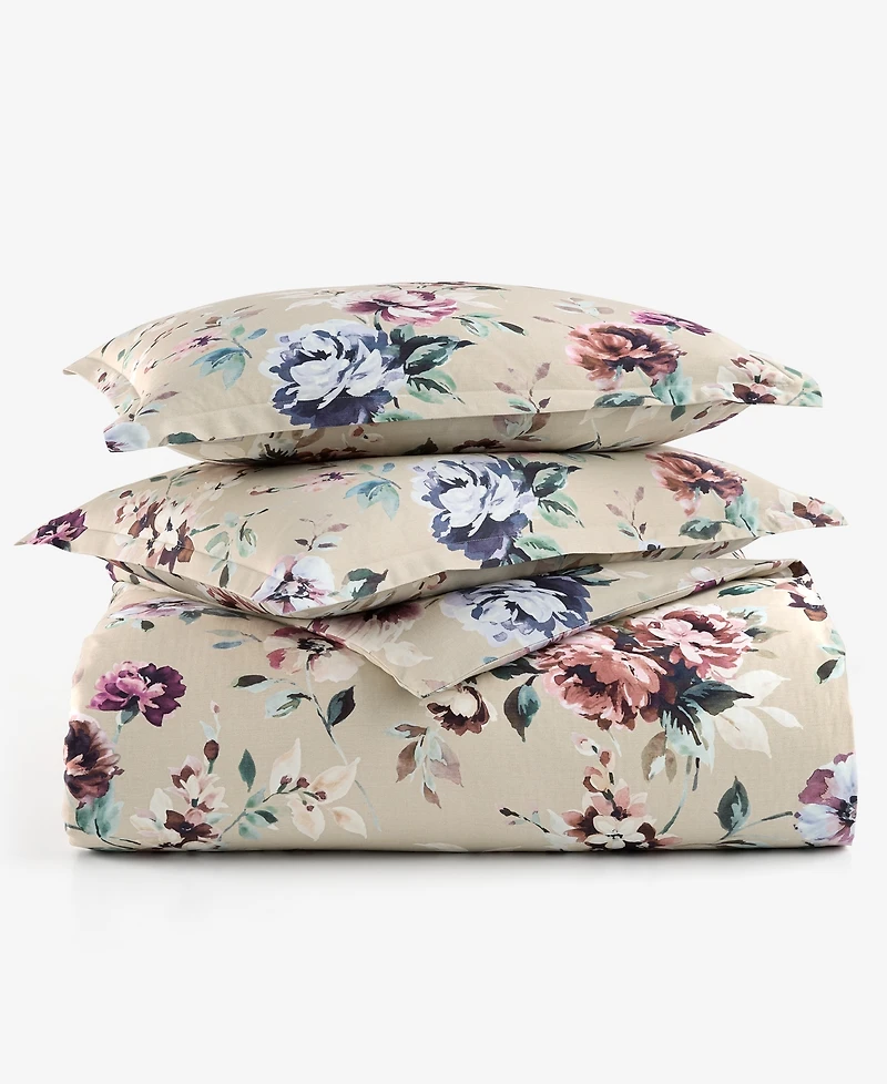 Charter Club Ophelia Floral 2-Piece Duvet Cover Set, Twin, Exclusively at Macy's