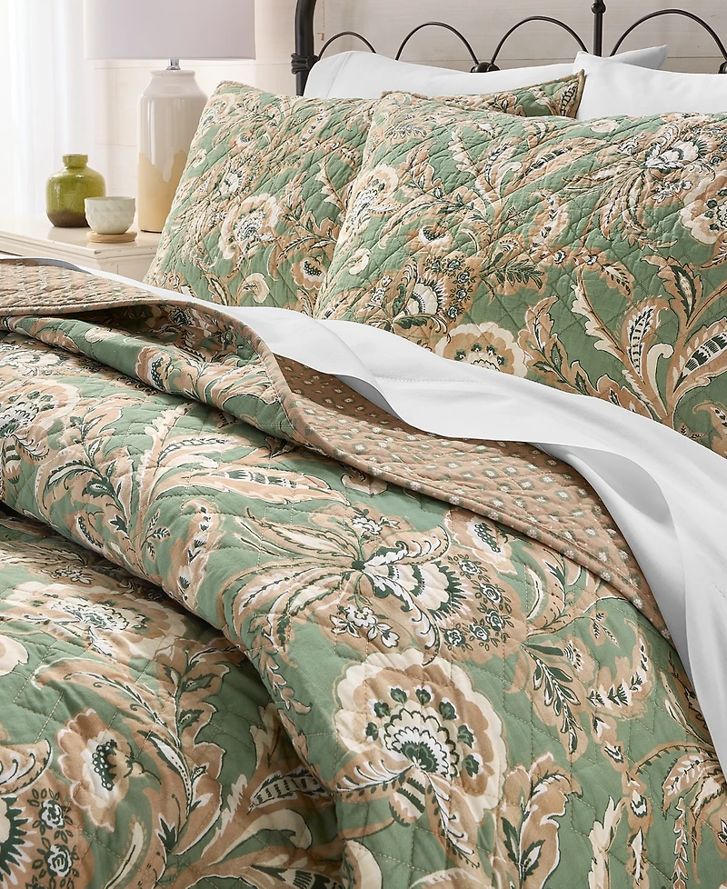 Charter Club Venetian Vine Quilted 3-Piece Quilt Set, Full/Queen, Macy's Exclusive