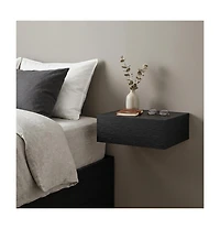 HomeRoots 16" Wood One Drawer Floating Nightstand