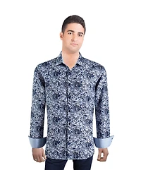 Elie Balleh Men's Slim Fit Stylish Paisley Print Shirt