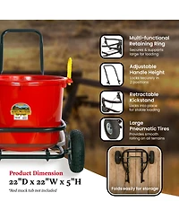 Little Giant Miller Manufacturing Company CA500 Multipurpose Muck Cart for 70 Quart Tubs