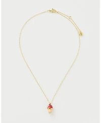 Fable England Enamel Mushroom Necklace