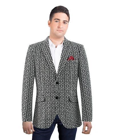 Elie Balleh Men's Slim Fit Blazer Sports Coat