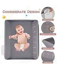 Gouun Baby Portable Foldable Diaper Changing Station with 3-Level Adjustable Height