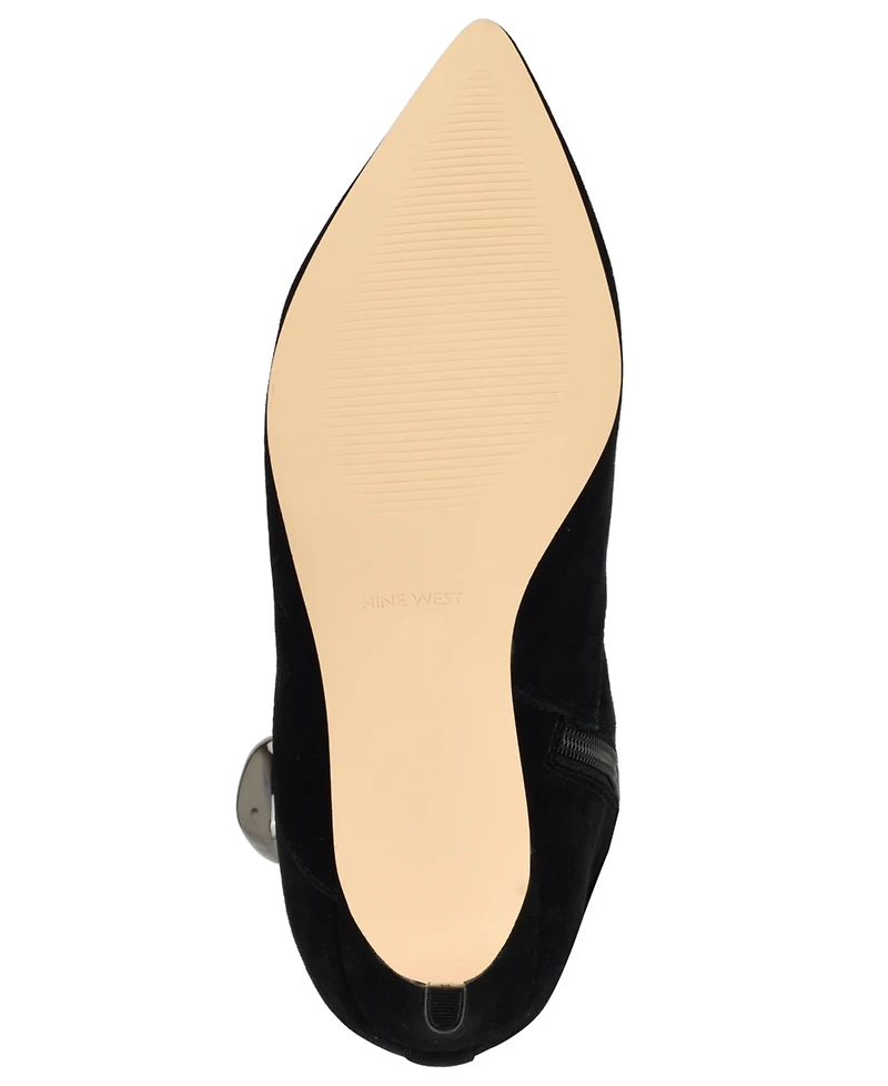 Nine West Women's Salla Suede Stiletto Heel Tall Boots