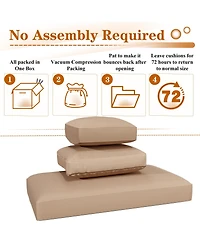 Aecojoy 4 inch Patio Cushions for Outdoor Furniture