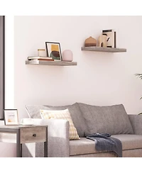 Slickblue Set of 2 Wall-Mounted Shelves for Display, Storage and Home Decor