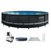 Intex 26339EH 24' x 52" Round Ultra Xtr Frame Swimming Pool Set with Filter Pump