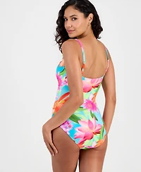 La Blanca Women's Sunset Botanica One-Piece Swimsuit, Macy's Exclusive