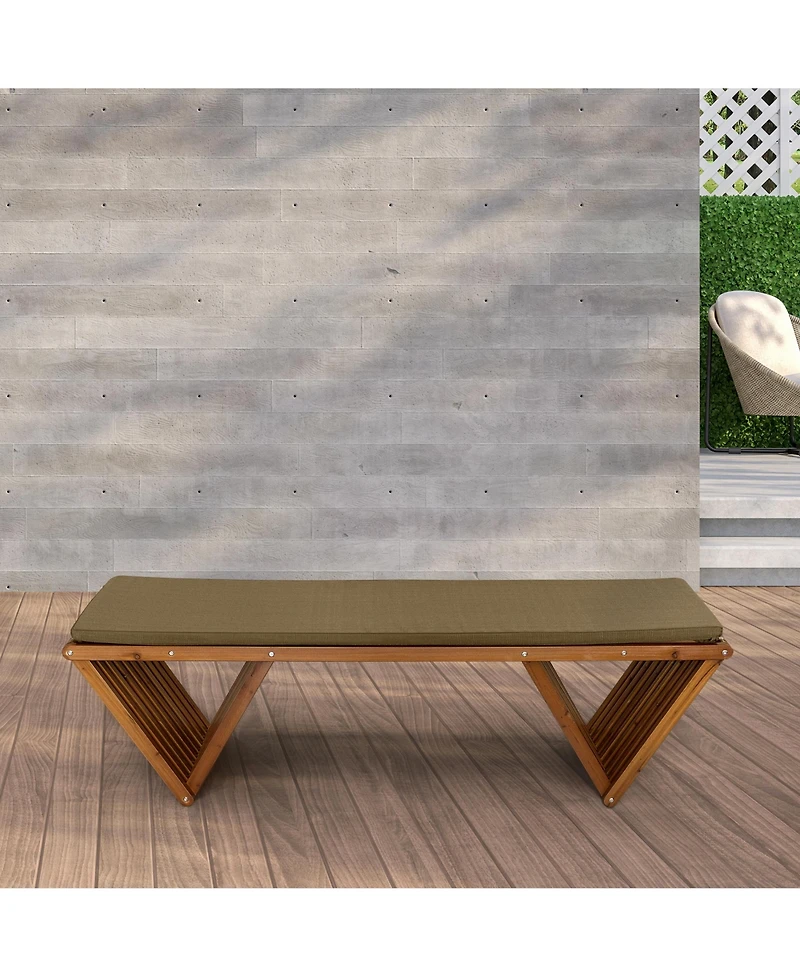 All-Weather Outdoor Corner Chair, Patio Triangle Accent Armchair for Garden, Porch and Fire Pit