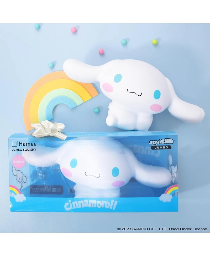 Hamee Squishy Jumbo Toy Sanrio Figure Slow Rising Cute Birthday Gift, Stress Relief, Collectible Deskterior Play Doll - Cinnamoroll
