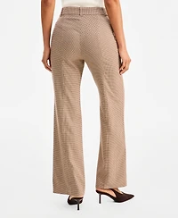 I.n.c. International Concepts Women's High-Rise Bootcut Houndstooth Pants, Macy's Exclusive