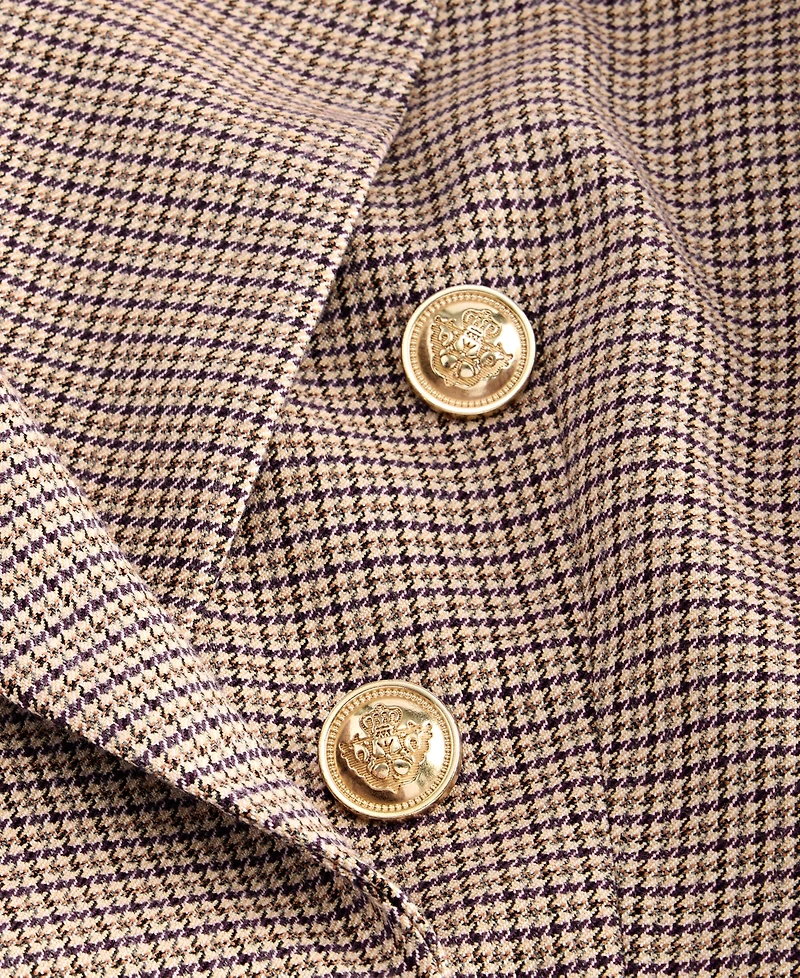 I.n.c. International Concepts Women's Double-Breasted Houndstooth Blazer, Macy's Exclusive