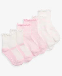 First Impressions Baby Girls' 0M-24M Mary Jane Detail Socks, 3-Pack, Macy's Exclusive