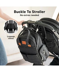 KeaBabies Bree Diaper Bag Backpack, Waterproof Baby Diaper Bags with Changing Pad, Girl, Boy, 2 Kids Travel Essentials