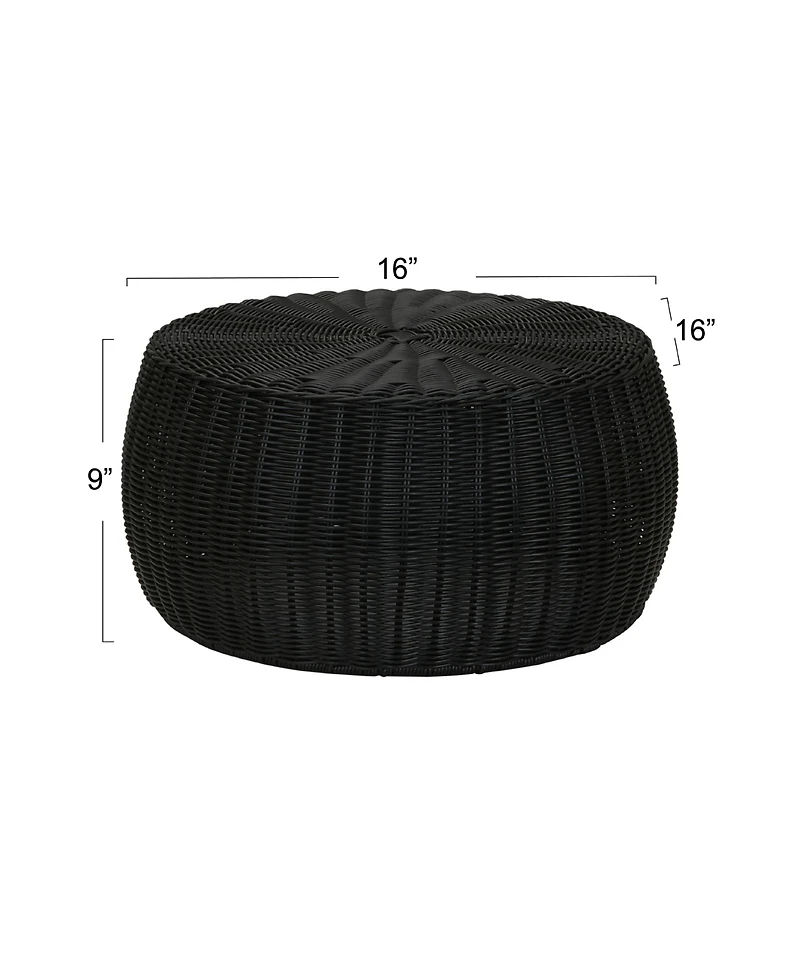 Household Essentials Handwoven Barrel Side Table