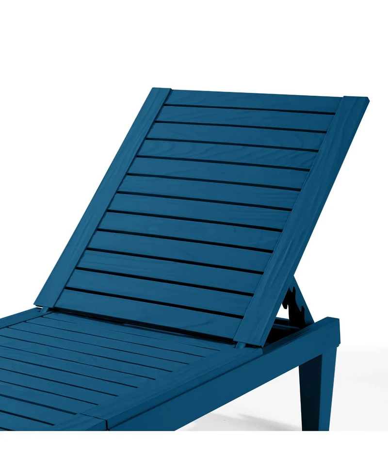 Nestl Set of 4 Adjustable and Waterproof Outdoor Patio Chaise Lounge Chairs