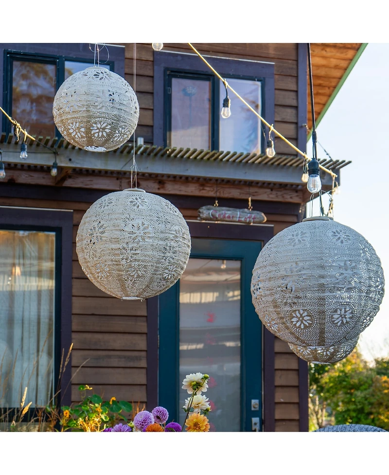 Allsop Home & Garden Stella Luxe Pearl Boho Battery-Powered Lantern 3-pack