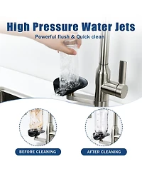 Phying Brushed Nickel Kitchen Faucet 360 Degree Swivel High Arc Sink Faucet Single Handle Magnetic Pull Out Sprayer Kitchen Tap