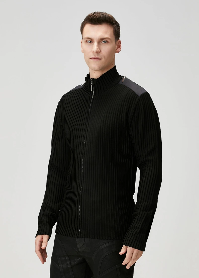 Pcfg Men's Zip Detail Knit Cardigan