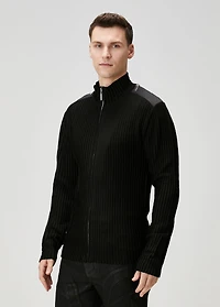 Pcfg Men's Zip Detail Knit Cardigan