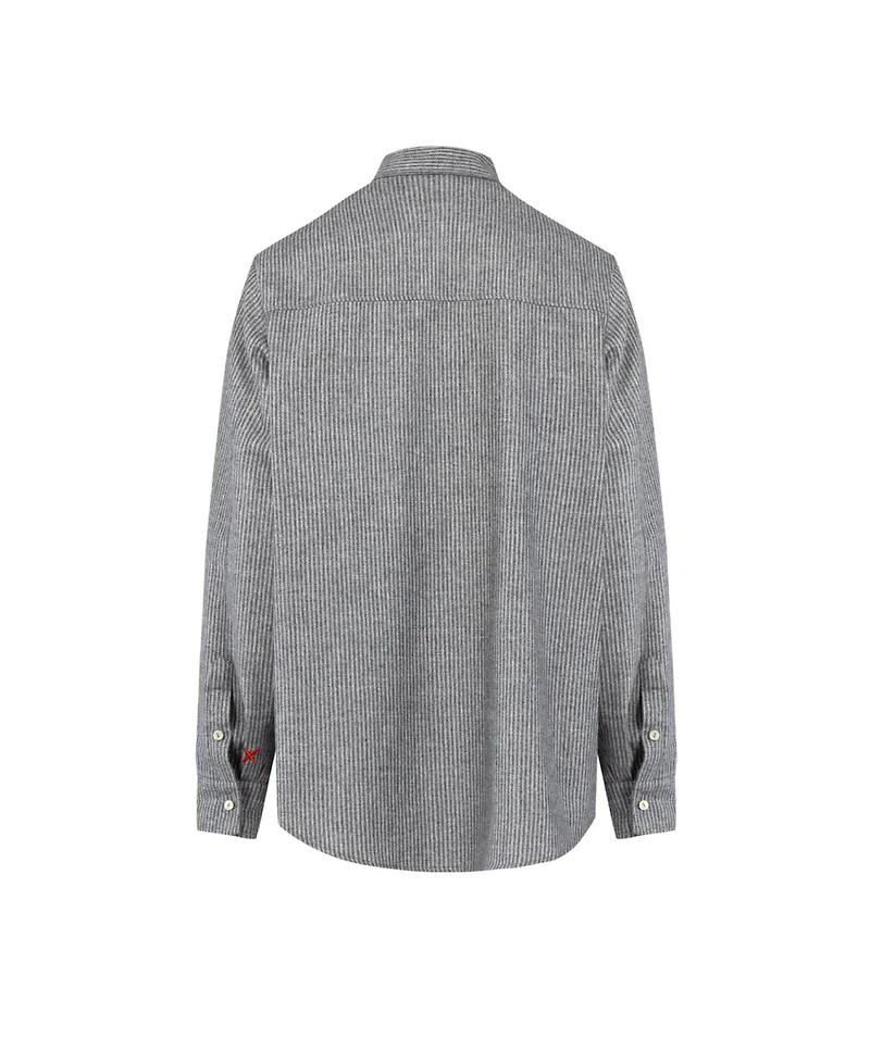 Pcfg Men's Wool-Cashmere Blend Striped Long-Sleeve Shirt