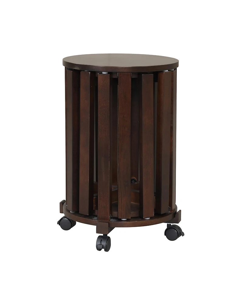 Costway Stackable Stools Set of 4 with Rolling Base, Locking Casters for Kitchen Apartments