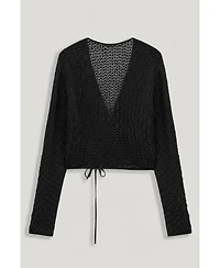 Nocturne Women's Wrap Mesh Blouse