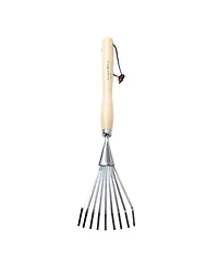 Burgon & Ball Mid-Handled Stainless Steel Shrub Rake