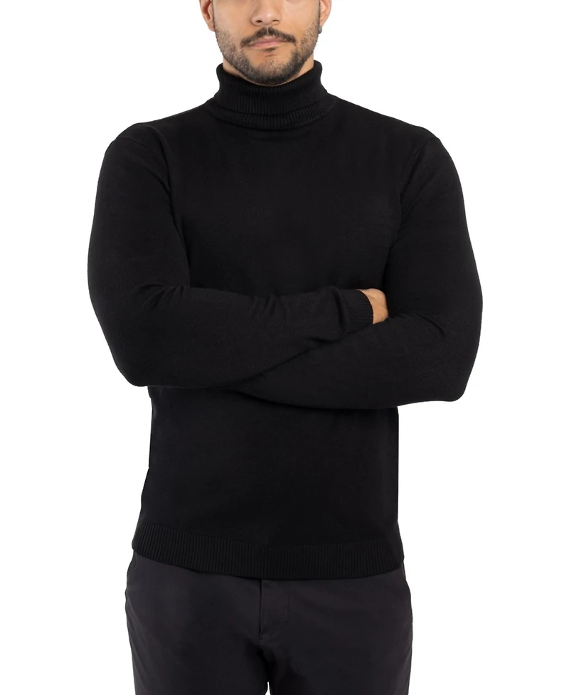 X-Ray Men's Turtleneck Pull Over Sweater
