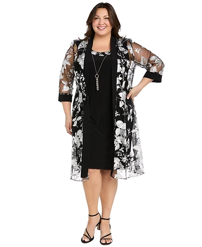 R & M Richards Plus Dress Jacket, 2-Piece Set
