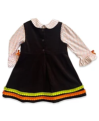 Blueberi Boulevard Baby Girls' Long-Sleeve Top and Jumper, 2-Piece Set