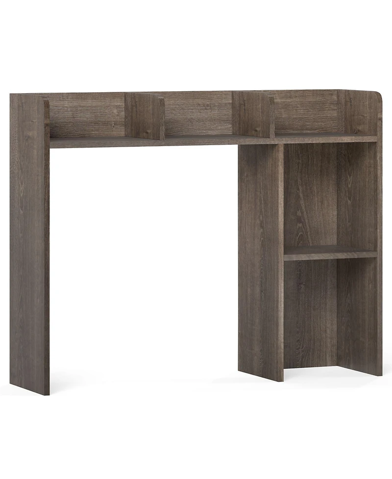 Sugift 3-Tier Multipurpose Desk Bookshelf with 4 Shelves