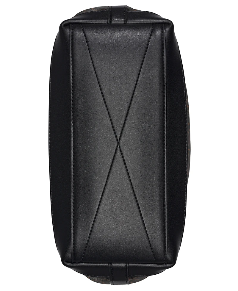 Calvin Klein Averil Signature Mesh Zip-Top Webbed Strap Crossbody Handbag