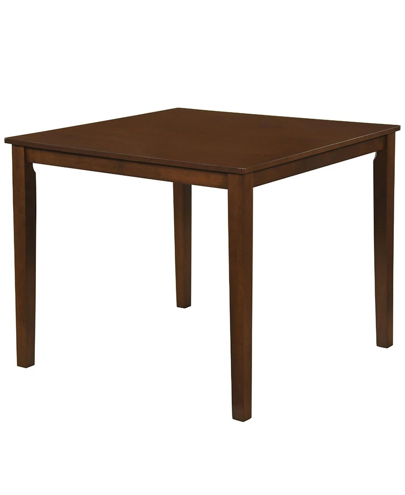 Slickblue Square Farmhouse Dining Table for 4 People, Kitchen and Dining Use