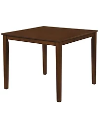 Slickblue Square Farmhouse Dining Table for 4 People, Kitchen and Dining Use