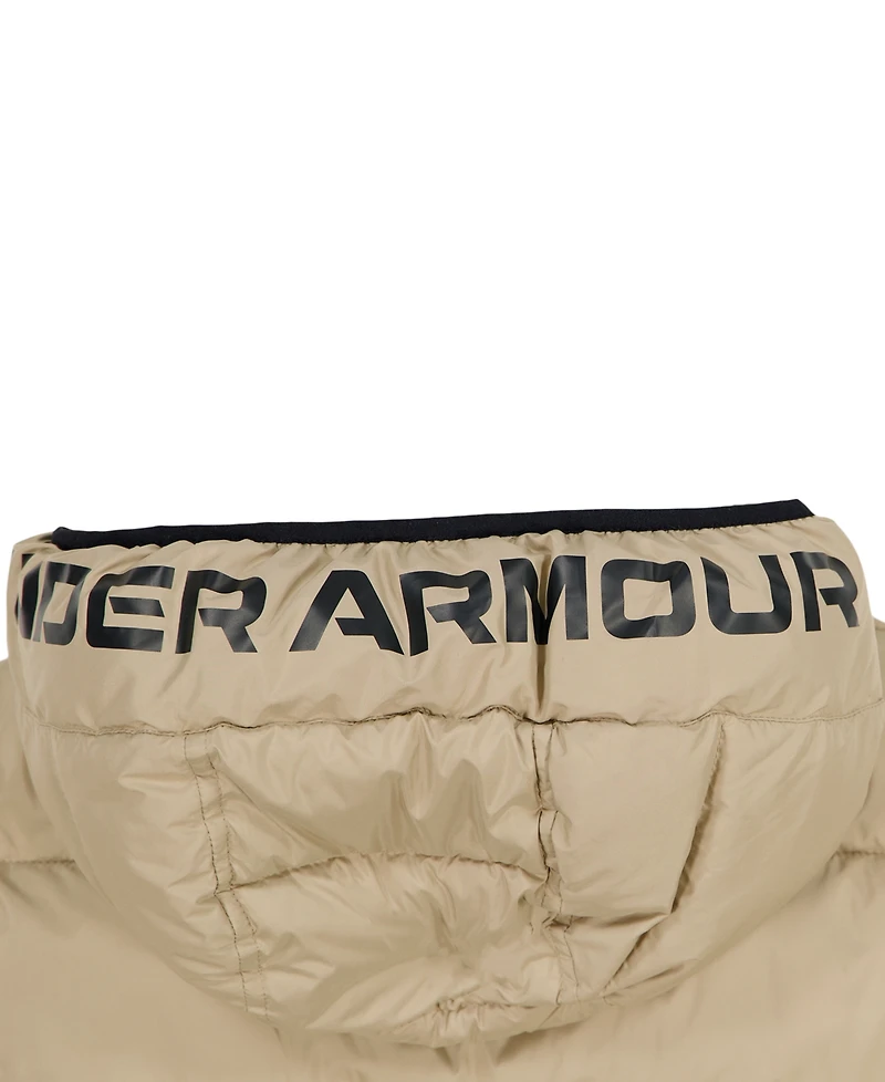 Under Armour Boys' 8-20 Solid Logo Full-Zip Puffer Hooded Jacket