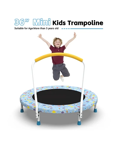 Zeny Mini Trampoline for Kids Indoor Outdoor with Handle Fun