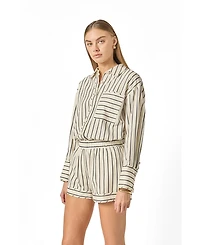 English Factory Women's Striped Shirt