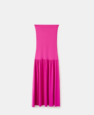 Mango Women's Strapless Midi-Dress