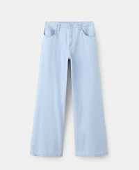 Mango Women's Wide Leg Mid-Rise Jeans
